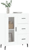vidaXL - Dressoir - 69,5x34x90 - cm - bewerkt - hout - wit