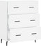vidaXL - Dressoir - 69,5x34x90 - cm - bewerkt - hout - wit