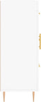 vidaXL - Dressoir - 69,5x34x90 - cm - bewerkt - hout - wit