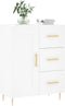 vidaXL - Dressoir - 69,5x34x90 - cm - bewerkt - hout - wit
