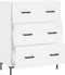 vidaXL - Dressoir - 69,5x34x90 - cm - bewerkt - hout - wit