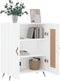 vidaXL - Dressoir - 69,5x34x90 - cm - bewerkt - hout - wit