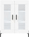 vidaXL - Dressoir - 69,5x34x90 - cm - bewerkt - hout - wit