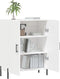 vidaXL - Dressoir - 69,5x34x90 - cm - bewerkt - hout - wit