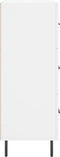 vidaXL - Dressoir - 69,5x34x90 - cm - bewerkt - hout - wit