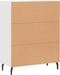vidaXL - Dressoir - 69,5x34x90 - cm - bewerkt - hout - wit