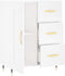 vidaXL - Dressoir - 69,5x34x90 - cm - bewerkt - hout - wit