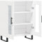 vidaXL - Dressoir - 69,5x34x90 - cm - bewerkt - hout - wit