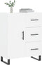 vidaXL - Dressoir - 69,5x34x90 - cm - bewerkt - hout - wit