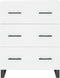 vidaXL - Dressoir - 69,5x34x90 - cm - bewerkt - hout - wit