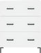 vidaXL - Dressoir - 69,5x34x90 - cm - bewerkt - hout - wit