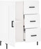 vidaXL - Dressoir - 69,5x34x90 - cm - bewerkt - hout - wit