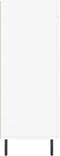 vidaXL - Dressoir - 69,5x34x90 - cm - bewerkt - hout - wit