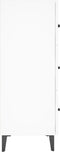vidaXL - Dressoir - 69,5x34x90 - cm - bewerkt - hout - wit