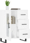 vidaXL - Dressoir - 69,5x34x90 - cm - bewerkt - hout - wit
