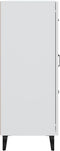 vidaXL - Dressoir - 69,5x34x90 - cm - bewerkt - hout - wit