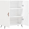 vidaXL - Dressoir - 69,5x34x90 - cm - bewerkt - hout - wit