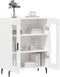 vidaXL - Dressoir - 69,5x34x90 - cm - bewerkt - hout - wit