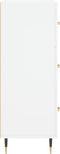vidaXL - Dressoir - 69,5x34x90 - cm - bewerkt - hout - wit