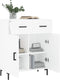 vidaXL - Dressoir - 69,5x34x90 - cm - bewerkt - hout - wit