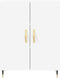 vidaXL - Dressoir - 69,5x34x90 - cm - bewerkt - hout - wit