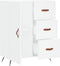 vidaXL - Dressoir - 69,5x34x90 - cm - bewerkt - hout - wit