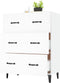 vidaXL - Dressoir - 69,5x34x90 - cm - bewerkt - hout - wit