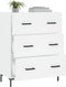 vidaXL - Dressoir - 69,5x34x90 - cm - bewerkt - hout - wit