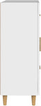 vidaXL - Dressoir - 69,5x34x90 - cm - bewerkt - hout - wit