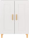 vidaXL - Dressoir - 69,5x34x90 - cm - bewerkt - hout - wit