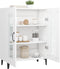 vidaXL - Dressoir - 69,5x34x90 - cm - bewerkt - hout - wit