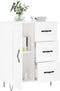 vidaXL - Dressoir - 69,5x34x90 - cm - bewerkt - hout - wit