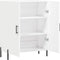 vidaXL - Dressoir - 69,5x34x90 - cm - bewerkt - hout - wit