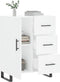 vidaXL - Dressoir - 69,5x34x90 - cm - bewerkt - hout - wit