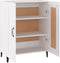 vidaXL - Dressoir - 69,5x34x90 - cm - bewerkt - hout - wit