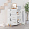 vidaXL - Dressoir - 69,5x34x90 - cm - bewerkt - hout - wit