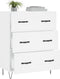 vidaXL - Dressoir - 69,5x34x90 - cm - bewerkt - hout - wit