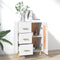 vidaXL - Dressoir - 69,5x34x90 - cm - bewerkt - hout - wit