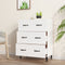 vidaXL - Dressoir - 69,5x34x90 - cm - bewerkt - hout - wit