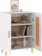 vidaXL - Dressoir - 69,5x34x90 - cm - bewerkt - hout - wit