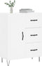 vidaXL - Dressoir - 69,5x34x90 - cm - bewerkt - hout - wit