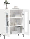 vidaXL - Dressoir - 69,5x34x90 - cm - bewerkt - hout - wit