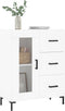 vidaXL - Dressoir - 69,5x34x90 - cm - bewerkt - hout - wit