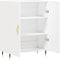 vidaXL - Dressoir - 69,5x34x90 - cm - bewerkt - hout - wit