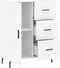 vidaXL - Dressoir - 69,5x34x90 - cm - bewerkt - hout - wit