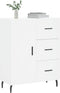 vidaXL - Dressoir - 69,5x34x90 - cm - bewerkt - hout - wit