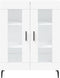 vidaXL - Dressoir - 69,5x34x90 - cm - bewerkt - hout - wit