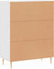 vidaXL - Dressoir - 69,5x34x90 - cm - bewerkt - hout - wit