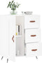 vidaXL - Dressoir - 69,5x34x90 - cm - bewerkt - hout - wit