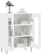 vidaXL - Dressoir - 69,5x34x90 - cm - bewerkt - hout - wit